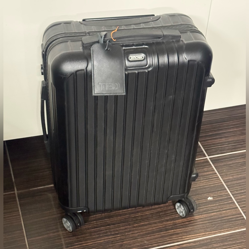 Rimowa Black Hard-Shell Carry-On Spinner Luggage Ted Talk Special Edition